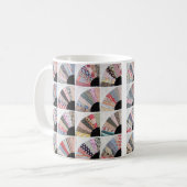 Erbstück-Quilt Kaffeetasse (Vorderseite Links)