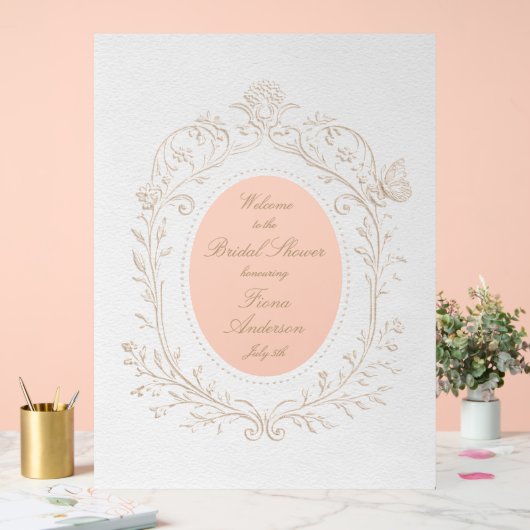 Erbstück Rococo-Brautjungfern-Empfang Acrylschild (Hochzeit)