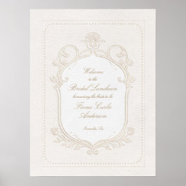 Erbstück Rococo-Bridal-Luncheon-Shower-Empfang Poster