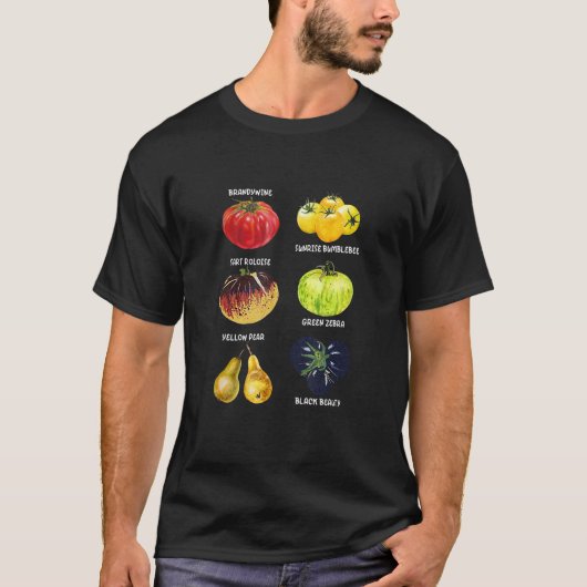 Erbstück-Tomate Gemüse-Gartenbau Bauernmarkt T-Shirt (Vorderseite)