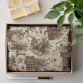 Erbstück-Weihnachtsbibliothek Seidenpapier (Geschenk)