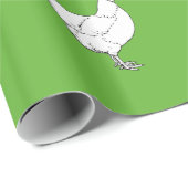 Erbzucht-Hühner - Legehenne-Muster Geschenkpapier (Rolleneckpunkt)