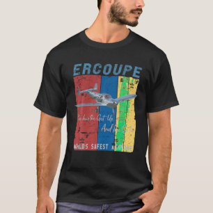 Ercoupe Retro Vintage abgenutztes Flugzeug-Pilot-T T-Shirt