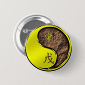 Erd-Affe Button (Vorne & Hinten)