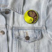 Erd-Affe Button (Beispiel)