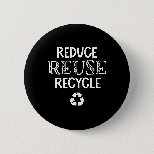Erd Day Arbage Day Garbage Truck Reduzieren Wieder Button (Vorderseite)