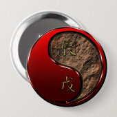 Erd-Drache Button (Vorne & Hinten)