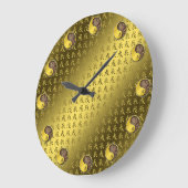 Erd-Drache Große Wanduhr (Winkel)