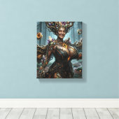 Erd-Elementarwesen Leinwanddruck (Insitu (Holzboden))