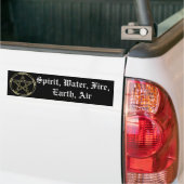 Erd-, Luftu. Feuerpentagram-Autoaufkleber Autoaufkleber (Auf Lkw)