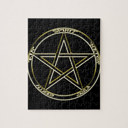 Erd-, Luftund FeuerPentagram Puzzle (Vertikal)
