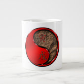 Erd-Tiger Jumbo-Tasse (Vorderseite)