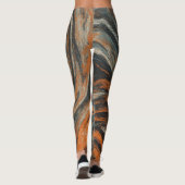Erdabstraktion Leggings (Rückseite)