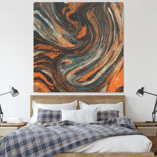 Erdabstraktion Leinwanddruck (Insitu (Schlafzimmer))