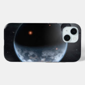Erdähnlicher Planet mit Ozeanen, die seine Oberflä Case-Mate iPhone Hülle (Rückseite (Horizontal))