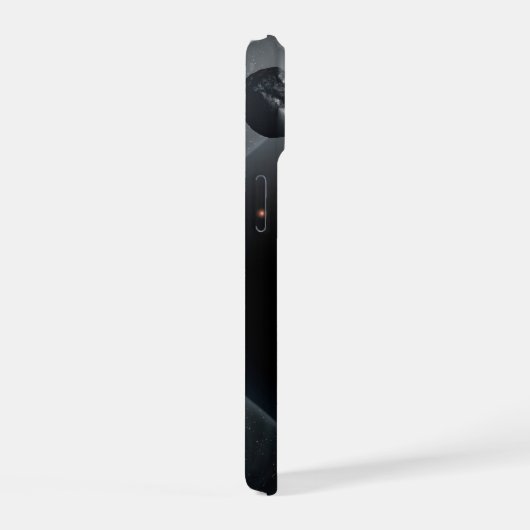 Erdähnlicher Planet mit Ozeanen, die seine Oberflä iPhone 15 Hülle (Rechte Seite)