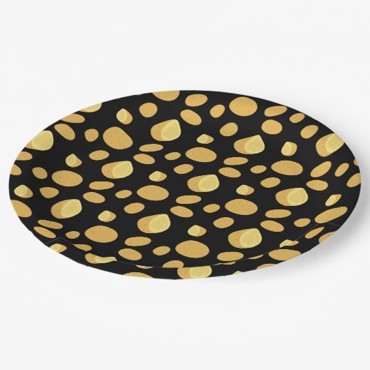 Erdäpfel Pappteller (Schrägansicht)