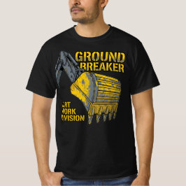 Erdarbeiten Baubereich Tiefbauabteilung T-Shirt