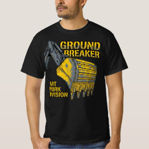 Erdarbeiten Baubereich Tiefbauabteilung T-Shirt
