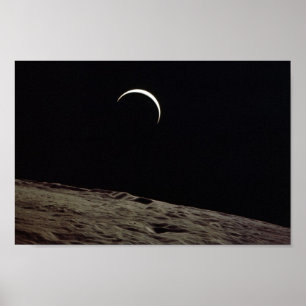 Erdaufgang aus dem Lunar Orbit (Apollo 15) Poster