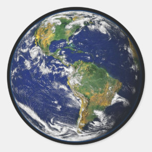 Erdaufkleber Runder Aufkleber
