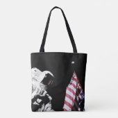 Erdaufkommen vom Mond - Flagge und Erde Tasche (Rückseite)