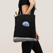 Erdaufkommen vom Mond - Flagge und Erde Tasche (Von Nahem)