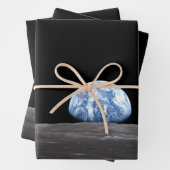 Erdaufstieg über dem Mond, Apollo 11, 1969 Geschenkpapier Set (Beispiel)
