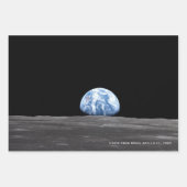Erdaufstieg über dem Mond, Apollo 11, 1969 Geschenkpapier Set (Vorderseite)