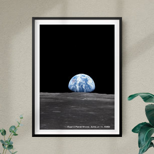 Erdaufstieg über dem Mond, Apollo 11, 1969 Poster