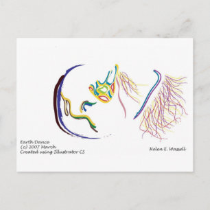 Erdball Postkarte