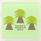 Erdbaume Glasuntersetzer (Vorderseite)