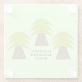 Erdbaume Glasuntersetzer (Rückseite)