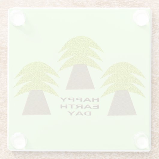 Erdbaume Glasuntersetzer (Rückseite)