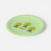 Erdbaume Pappteller (Schrägansicht)