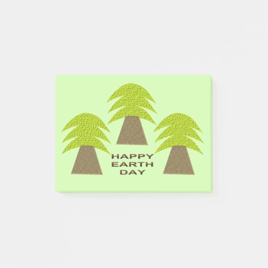 Erdbaume Post-it Klebezettel (Vorderseite)