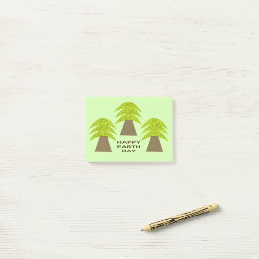 Erdbaume Post-it Klebezettel (Auf Schreibtisch)
