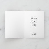 Erdbaumnatur Feiertagskarte (Innenseite)