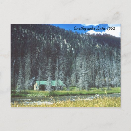 Erdbeben 1962 Montana Postkarte (Vorderseite)