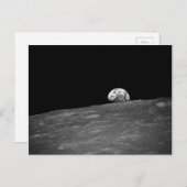 Erdbeben aus Apollo 8 Moon Mission Postkarte (Vorne/Hinten)