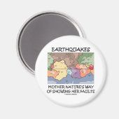 Erdbeben der Natur mit Fehlern Magnet (Vorderseite/Rückseite)