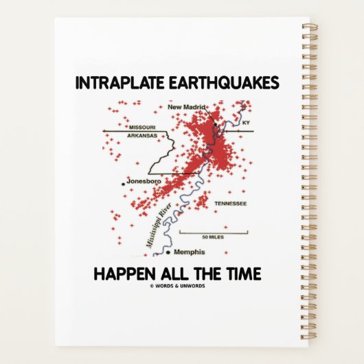 Erdbeben im Intraplate passieren die ganze Zeit Planer (Rückseite)