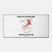 Erdbeben im Intraplate passieren die ganze Zeit Schreibtischunterlage (Vorderseite)