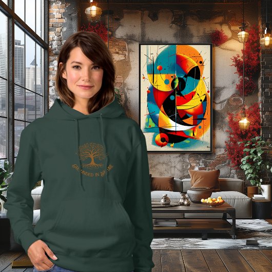 Erdbeben im Naturbaum des Lebens - Kupferakzent Hoodie
