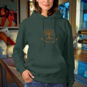 Erdbeben im Naturbaum des Lebens - Kupferakzent Hoodie