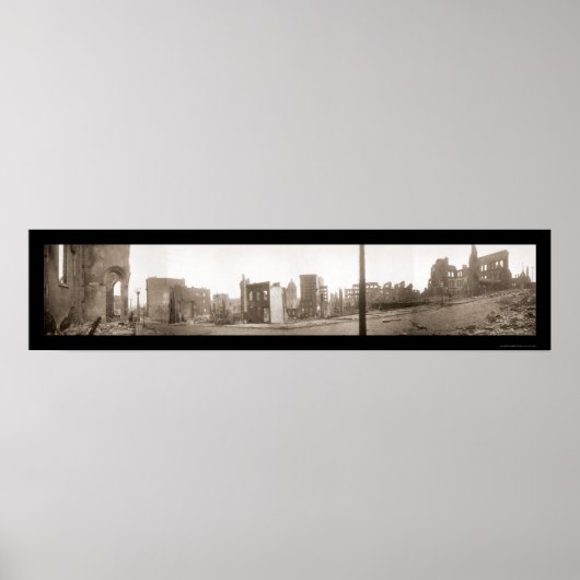 Erdbeben im San Francisco-Foto 1906 Poster (Vorne)