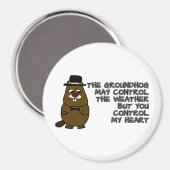Erdbeben Kontrollen Wetter, du Kontrolle mein Herz Magnet (Vorderseite/Rückseite)