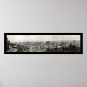 Erdbeben Ruins SF Foto 1906 Poster