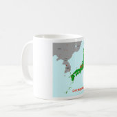 Erdbeben Seismic Map Kaffeetasse (Vorderseite Links)