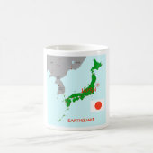 Erdbeben Seismic Map Kaffeetasse (Mittel)